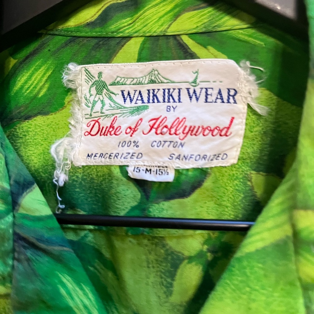 Vintage Dukes of Hawaii metallic 1960’s Hawaiian shirt - Picture 5 of 12